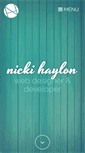 Mobile Screenshot of nickihaylon.com